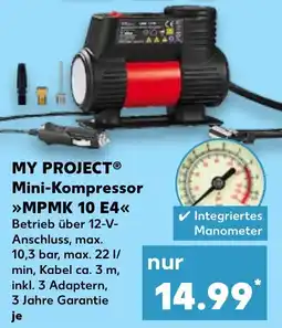 Kaufland MY PROJECT Mini-Kompressor MPMK 10 E4 Angebot