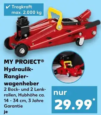 Kaufland MY PROJECT Hydraulik- Rangier- wagenheber Angebot