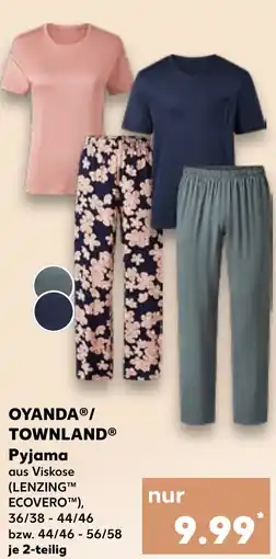 Kaufland OYANDA/ TOWNLAND Pyjama Angebot