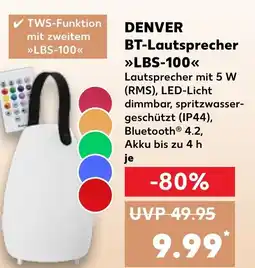 Kaufland DENVER BT-Lautsprecher LBS-100 Angebot