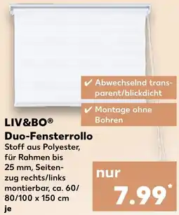 Kaufland LIV&BO Duo-Fensterrollo Angebot