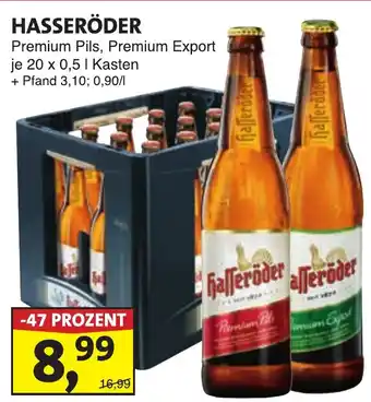 Lösch Depot HASSERÖDER Premium Pils, Premium Export Angebot