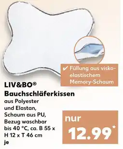 Kaufland LIV&BO Bauchschläferkissen Angebot
