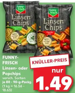 Kaufland FUNNY- FRISCH Linsen- oder Popchips Angebot