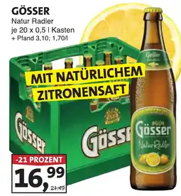 Lösch Depot GÖSSER Natur Radler Angebot