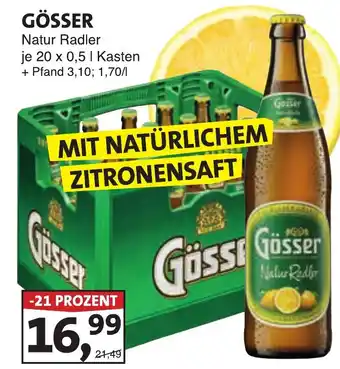 Lösch Depot GÖSSER Natur Radler Angebot