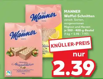 Kaufland MANNER Waffel-Schnitten Angebot