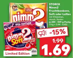 Kaufland STORCK Nimm2 Fruchtbonbons, Soft oder Lollies Angebot