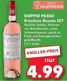 Kaufland DOPPIO PASSO Primitivo Rosato IGT Angebot
