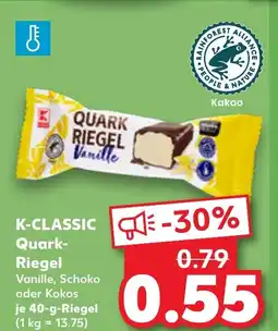 Kaufland K-CLASSIC - Quark- Riegel Angebot