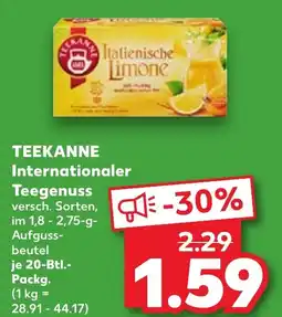 Kaufland TEEKANNE Internationaler Teegenuss Angebot