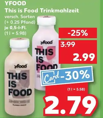 Kaufland YFOOD This is Food Trinkmahlzeit Angebot