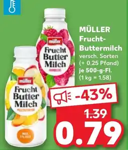 Kaufland MÜLLER Frucht- Buttermilch Angebot