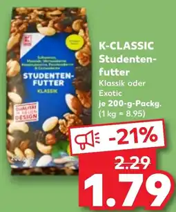 Kaufland K-CLASSIC Studenten- futter Angebot