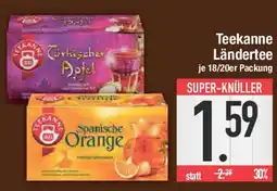 E-Center Teekanne Ländertee 18/20er Packung Angebot