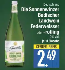 E-Center Deutschland Die Sonnenwinzer Badischer Landwein Federweisser oder -rotling Angebot