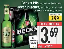 E-Center Beck's Pilsoder Jever Pilsener Angebot