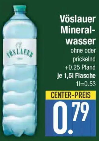 E-Center Vöslauer Mineral- wasser Angebot