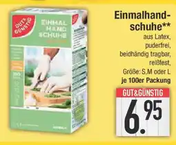 E-Center GUT& GÜNSTIG Einmalhand- schuhe 100er Packung Angebot