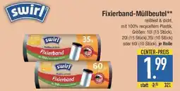 E-Center swirl Fixierband-Müllbeutel Angebot