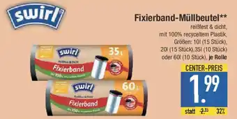 E-Center swirl Fixierband-Müllbeutel Angebot