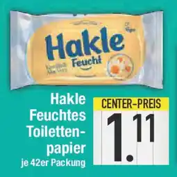 E-Center Hakle Feuchtes Toiletten- papier Angebot