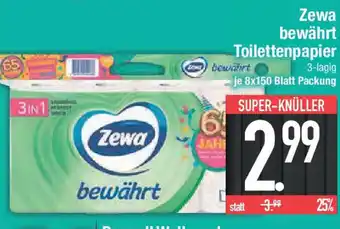 E-Center Zewa bewährt Toilettenpapier Angebot