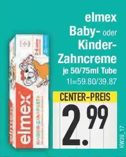 E-Center elmex Baby- oder Kinder- Zahncreme Angebot