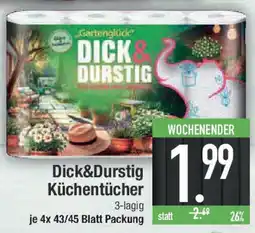 E-Center Dick&Durstig Küchentücher Angebot