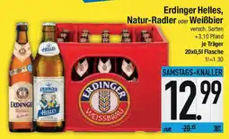E-Center Erdinger Helles, Natur-Radler oder Weißbier Angebot
