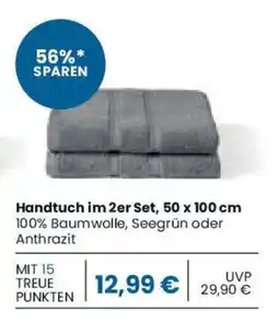 E-Center Handtuch im 2er Set, 50 x 100 cm Angebot