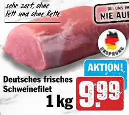 HIT Deutsches frisches Schweinefilet Angebot