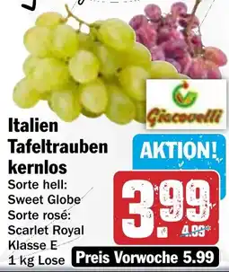HIT Italien Tafeltrauben kernlos Angebot