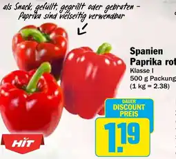 HIT Spanien Paprika rot Angebot