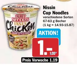 HIT Nissin Cup Noodles Angebot