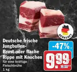 HIT Deutsche frische Jungbullen- Brust oder flache Rippe mit Knochen Angebot