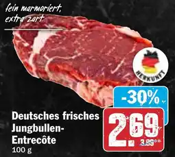 HIT Deutsches frisches Jungbullen- Entrecôte Angebot