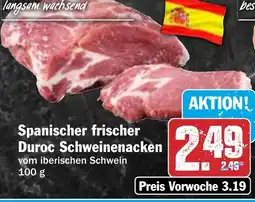 HIT Spanischer frischer Duroc Schweinenacken Angebot