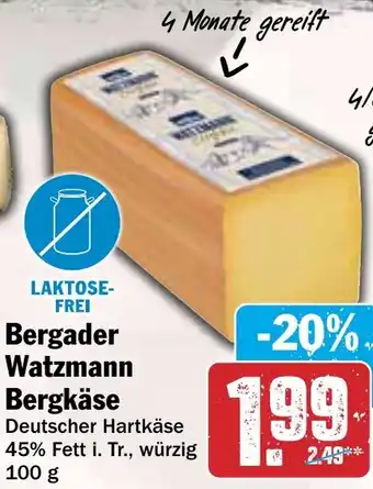 HIT Bergader Watzmann Bergkäse Angebot