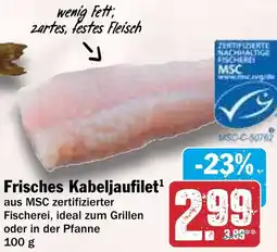 HIT Frisches Kabeljaufilet Angebot