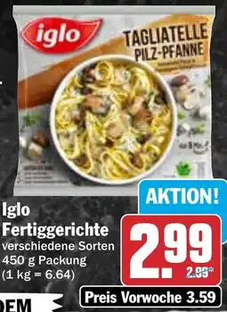 HIT Iglo Fertiggerichte Angebot