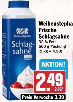 HIT Weihenstephan Frische Schlagsahne Angebot