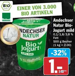 HIT Andechser Natur Bio Jogurt mild Angebot