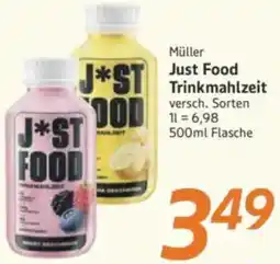 inkoop Müller Just Food Trinkmahlzeit Angebot