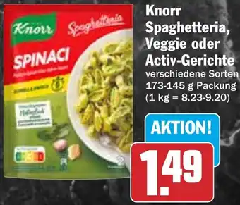 HIT Knorr Spaghetteria, Veggie oder Activ-Gerichte Angebot