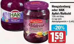 HIT Hengstenberg oder HAK Apfel-/Rotkohl Angebot