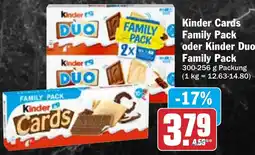 HIT Kinder Cards Family Pack oder Kinder Duo Family Pack Angebot