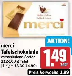 HIT merci Tafelschokolade Angebot