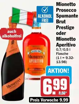 HIT Mionetto Prosecco Spumante Brut Prestige oder Mionetto Aperitivo Angebot