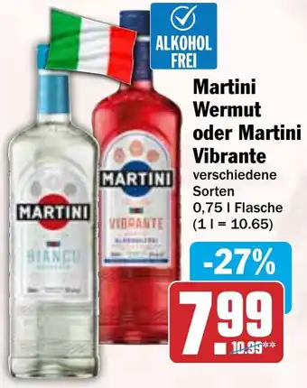 HIT Martini Wermut oder Martini Vibrante Angebot